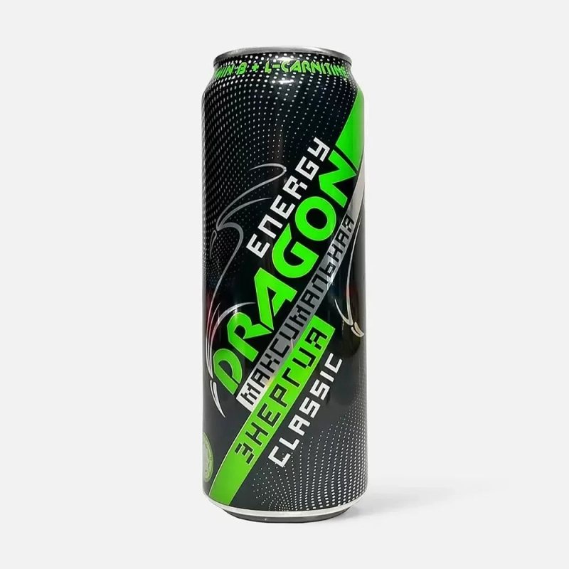 Напиток энергетический ENERGY DRAGON зеленый 0.45 л