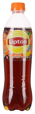 Холодный чай LIPTON черный персик 0,5 л