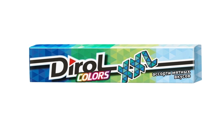 Жевательная резинка DIROL Colors XXL ассорти мятных вкусов 19 г