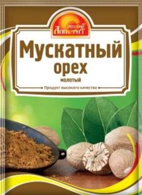 Мускатный орех РУССКИЙ АППЕТИТ молотый 10 г