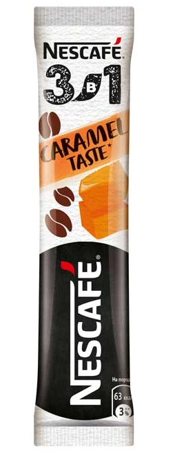 Кофейный напиток NESCAFE 3в1 Карамельный вкус 14,5 г
