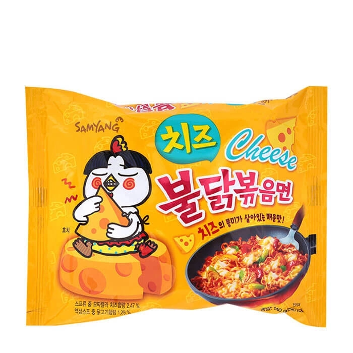 Лапша быстрого приготовления SAMYANG со вкусом сыра и курицы (острая) 140 г