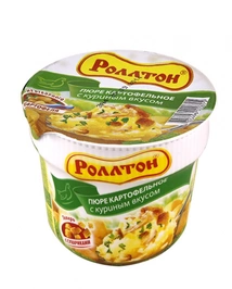 Пюре картофельное РОЛЛТОН с куриным вкусом с сухариками 40 г Пюре картофельное РОЛЛТОН с куриным вкусом с сухариками 40 г
