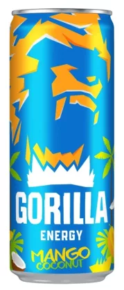 Напиток энергетический GORILLA "Mango Coconut" 0.45 л