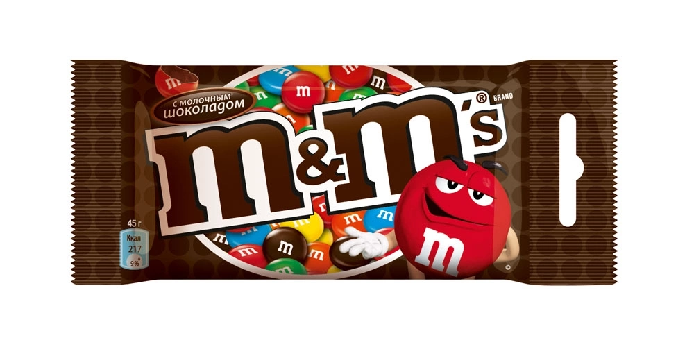 Драже M&M'S молочный шоколад 45 г