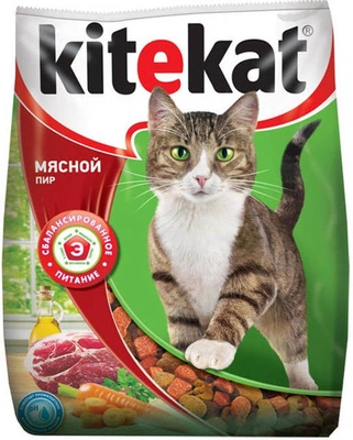 Корм для кошек KITEKAT "Мясной пир" 800 г
