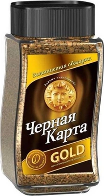 Кофе растворимый ЧЕРНАЯ КАРТА Gold 47,5 г