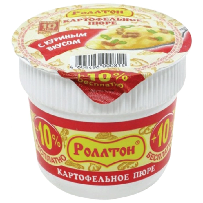 Пюре картофельное РОЛЛТОН с куриным вкусом с сухариками 40 г