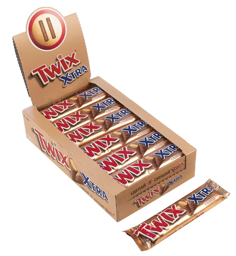 Батончик TWIX Xtra 82 г