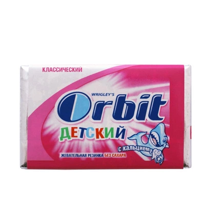 Жевательная резинка ORBIT детский классический без сахара 11,5 г