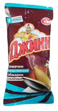 Семечки ДЖИНН Семечки ДЖИНН "Солнечный великан" жареные соленые 300 г