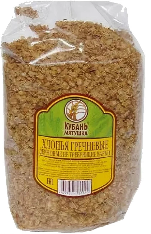Хлопья КУБАНЬ-МАТУШКА гречневые 400 г
