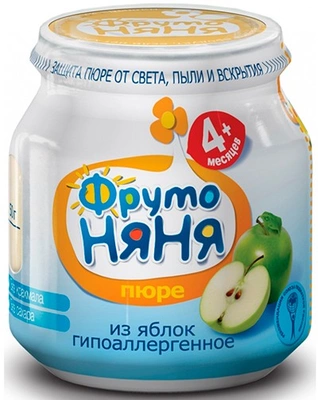 ФрутоНяня Пюре яблоко с 4 месяцев банка 100 г