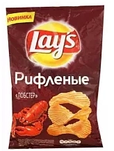 Чипсы LAY'S рифленые лобстер 140 г