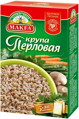 Крупа МАКФА перловая в пакетиках 5 &times; 80 г