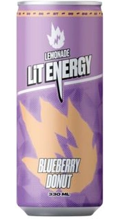 Напиток LIT ENERGY LEMONADE "Blueberry Donut" сильногазированный 0.33 л