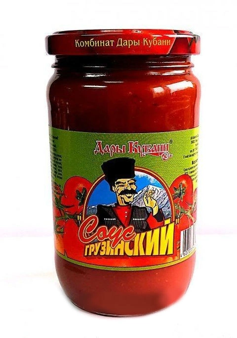 Соус ДАРЫ КУБАНИ "Грузинский" 350 г стеклянная бутылка