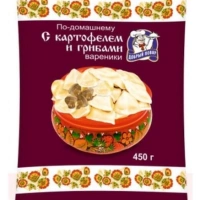 Вареники ДОБРЫЙ ПОВАР "По-домашнему" с картофелем и грибами 450 г