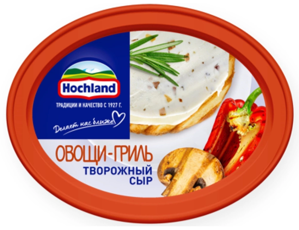 Сыр творожный HOCHLAND "Овощи-гриль" 140 г