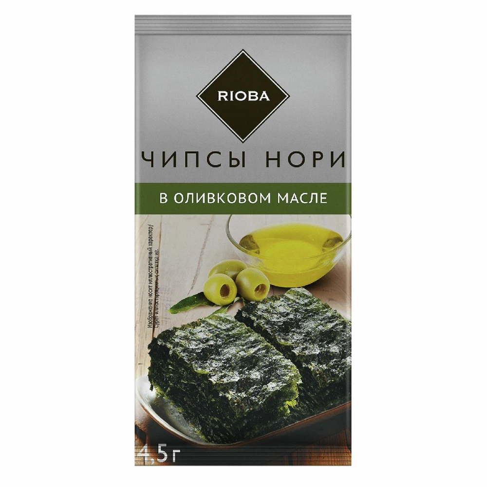Чипсы-нори RIOBA в оливковом масле 4,5 г